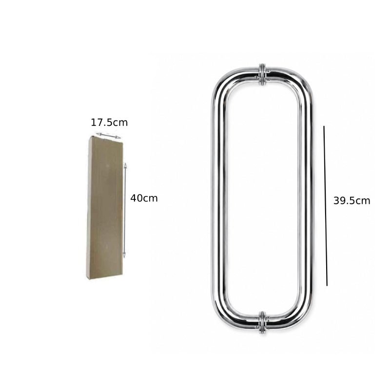 Stainless Steel Glass Door Pull Handle 39.5cm