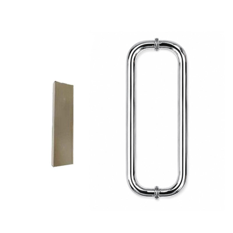 Stainless Steel Glass Door Pull Handle 39.5cm