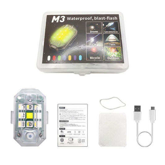 Επαναφορτιζόμενο Φως Ποδηλάτου LED M3 - Waterproof Blast-flash Bicycle Light