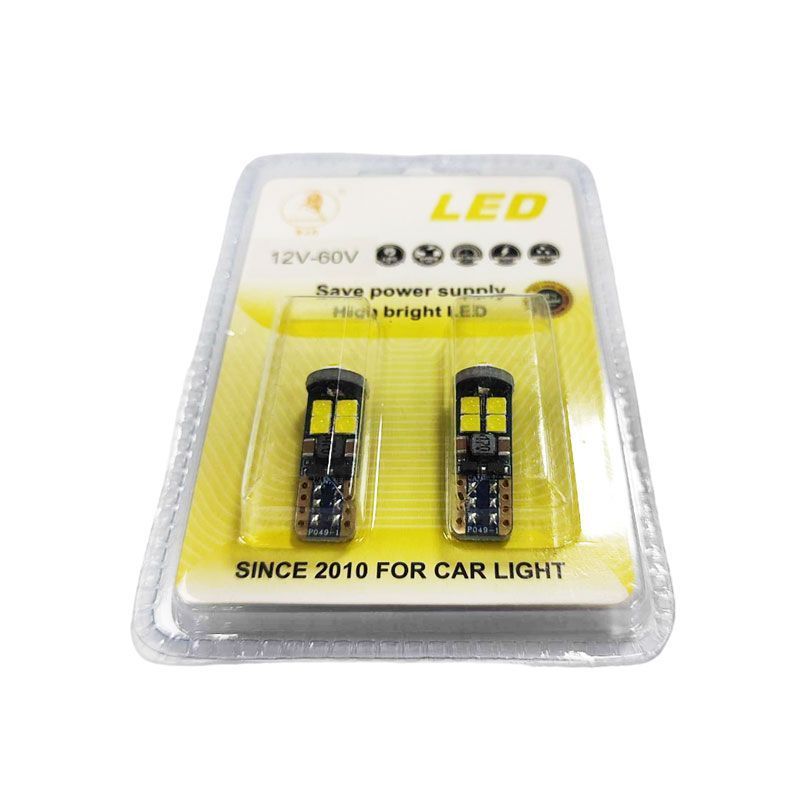 EJC Λάμπες Αυτοκινήτου Q3030-T10 12SMD 12-60V 2τμχ Canbus ψυχρό φως - LED light