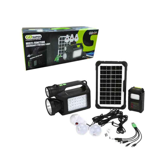 GDSuper Ηλιακό σύστημα φωτισμού 30W 28LED GD-C10 - Multi-Function Emergency Portable Light