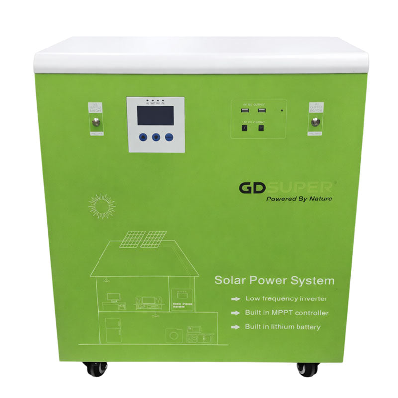 Ηλιακό Σύστημα Ενέργειας 6000W με MPPT 60A και Μπαταρία Λιθίου 51.2V 200Ah - 6000W Solar Power System with 60A MPPT and 51.2V 200Ah Lithium Battery