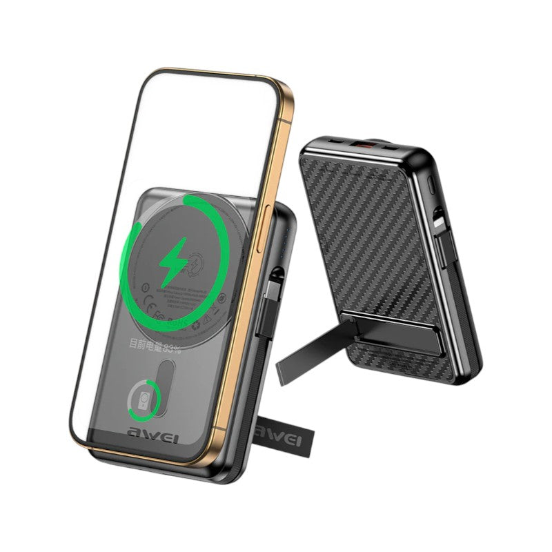 Μαγνητικό Powerbank ασύρματης φόρτισης με 2 καλώδια - PA-25 - 10.000mah - 22.5W - AWEI - 023726 ΕΙΔΗ ΤΕΧΝΟΛΟΓΙΑΣ>Gadgets>Αξεσουάρ smartphone