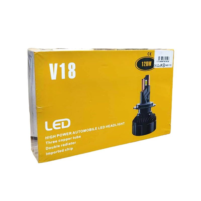 LED Λάμπα αυτοκινήτου H1 120W V18 - LED headlight