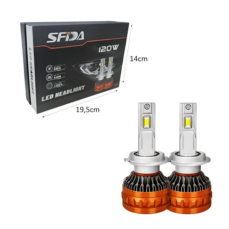 SFIDA Λάμπες Αυτοκινήτου LED H11 120W 12000 lumens Σετ 2 Τεμαχίων - H11 LED Car Headlight Bulbs