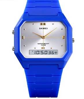 Ψηφιακό/αναλογικό ρολόι χειρός - Skmei - 1604 - Blue