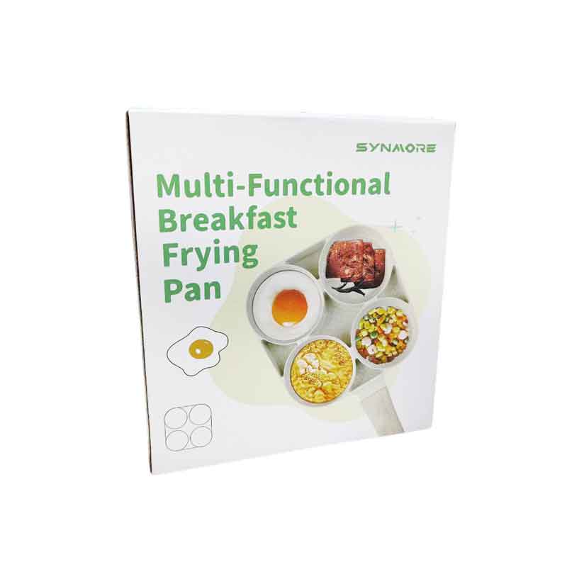 Synamore Τηγάνι Με 4 Θέσεις 17x17cm - Multi-Functional Breakfast Frying Pan