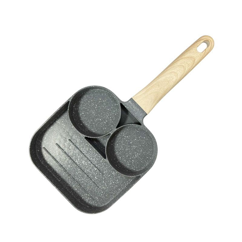 Synamore Τηγάνι Με 3 Θέσεις 17x17cm - Multi-Functional Breakfast Frying Pan