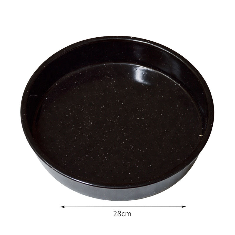 Στρογγυλό Ταψί Εμαγιέ Μαύρο 28cm - Round Black Enamel Baking Pan 28cm