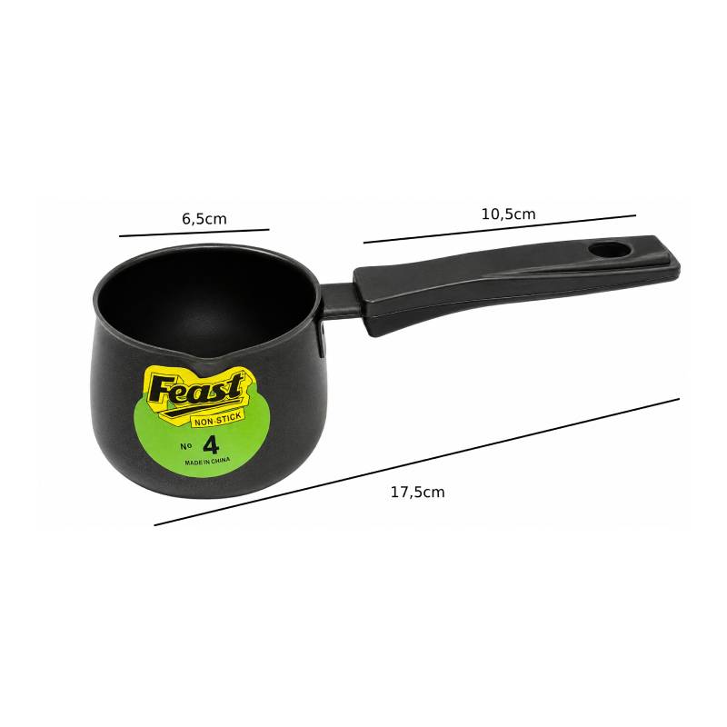 Αντικολλητικό Μπρίκι 6,5cm No. 4 – Non-Stick Saucepan