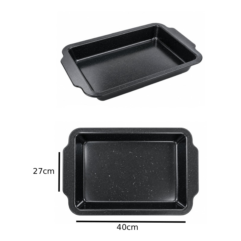 Ορθογώνιο Ταψί Φούρνου 40x27cm Μαύρο - Rectangular Oven Baking Tray 40x27cm Black