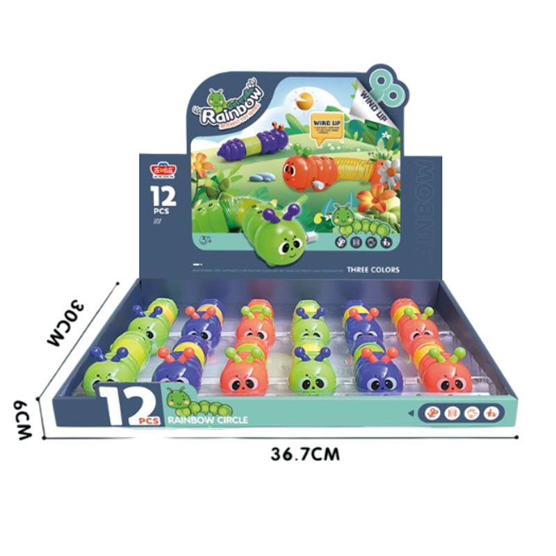 Παιχνίδι Κουρδιστή Κάμπια - Caterpillar Rainbow Interest Toy Series