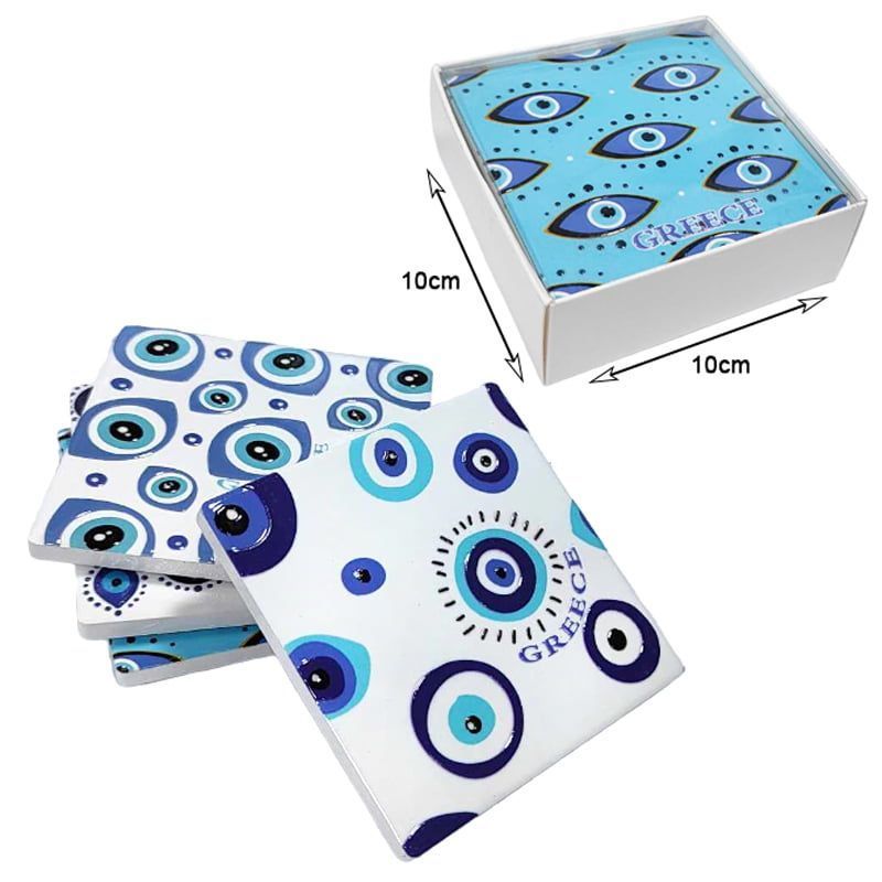 Σετ σουβέρ Greece 4τμχ - Coaster set 4pcs
