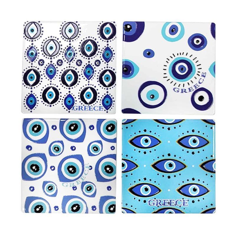 Σετ σουβέρ Greece 4τμχ - Coaster set 4pcs