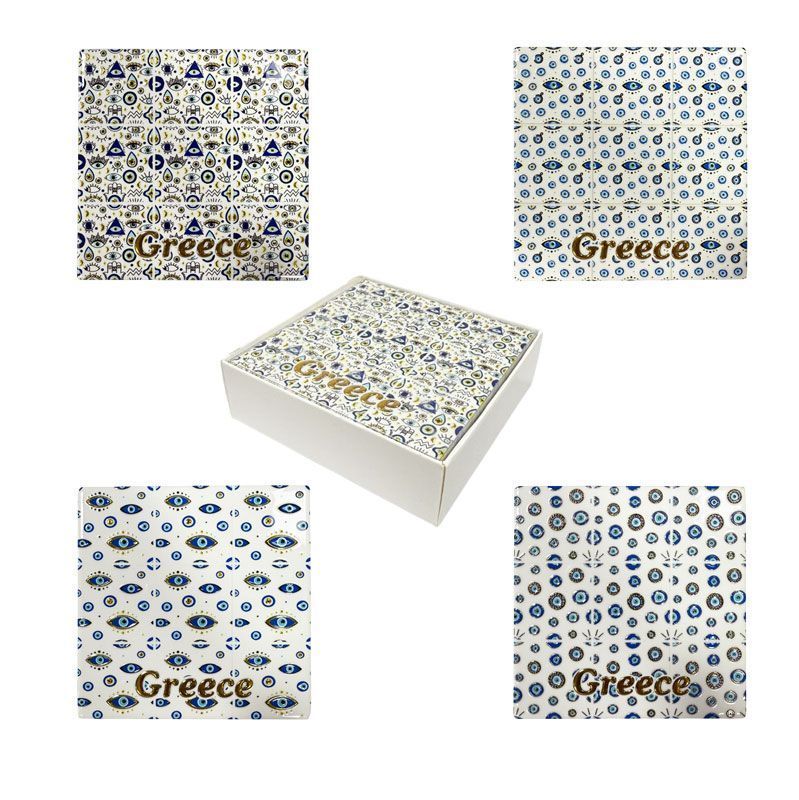 Σετ σουβέρ Greece 4τμχ - Coaster set 4pcs