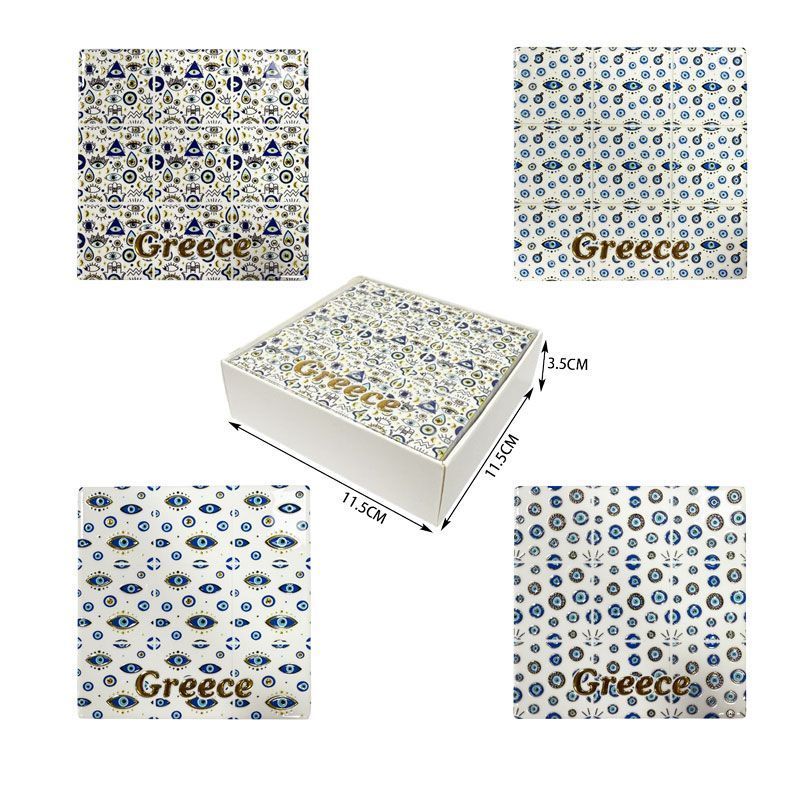 Σετ σουβέρ Greece 4τμχ - Coaster set 4pcs