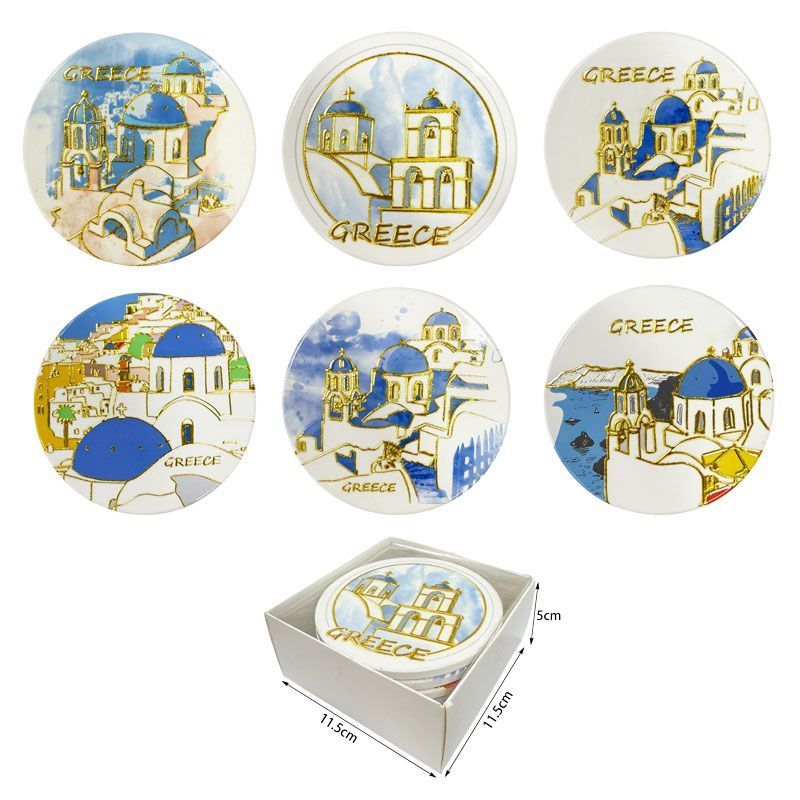 Σετ σουβέρ Greece 6τμχ - Coaster set 6pcs