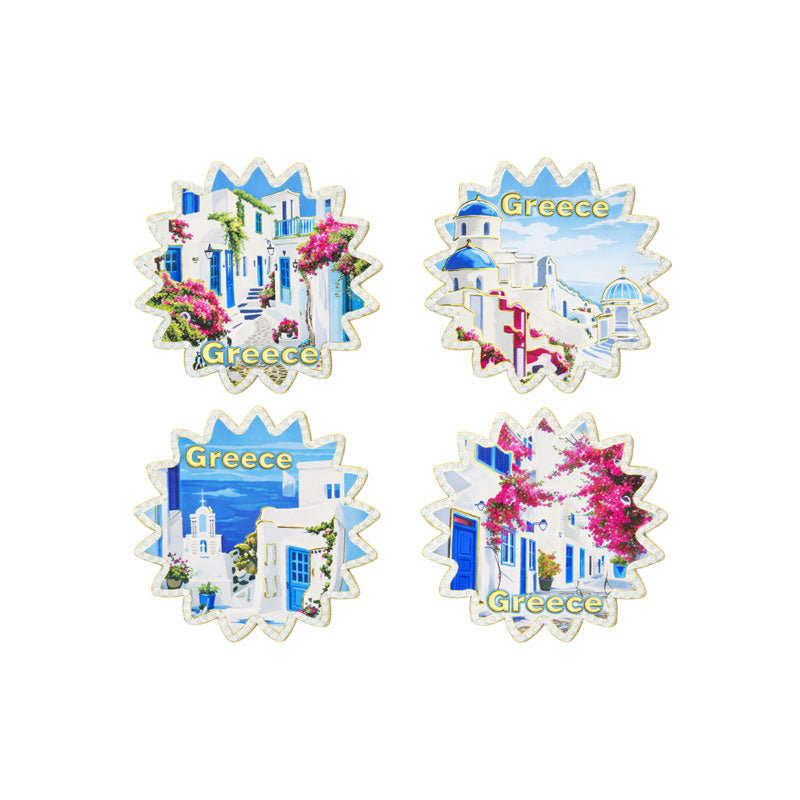 Σετ σουβέρ Greece 4τμχ - Coaster set 4pcs