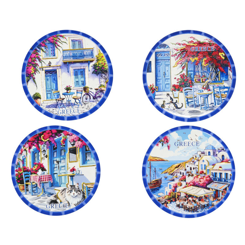 Σετ σουβέρ Greece 4τμχ - Coaster set 4pcs