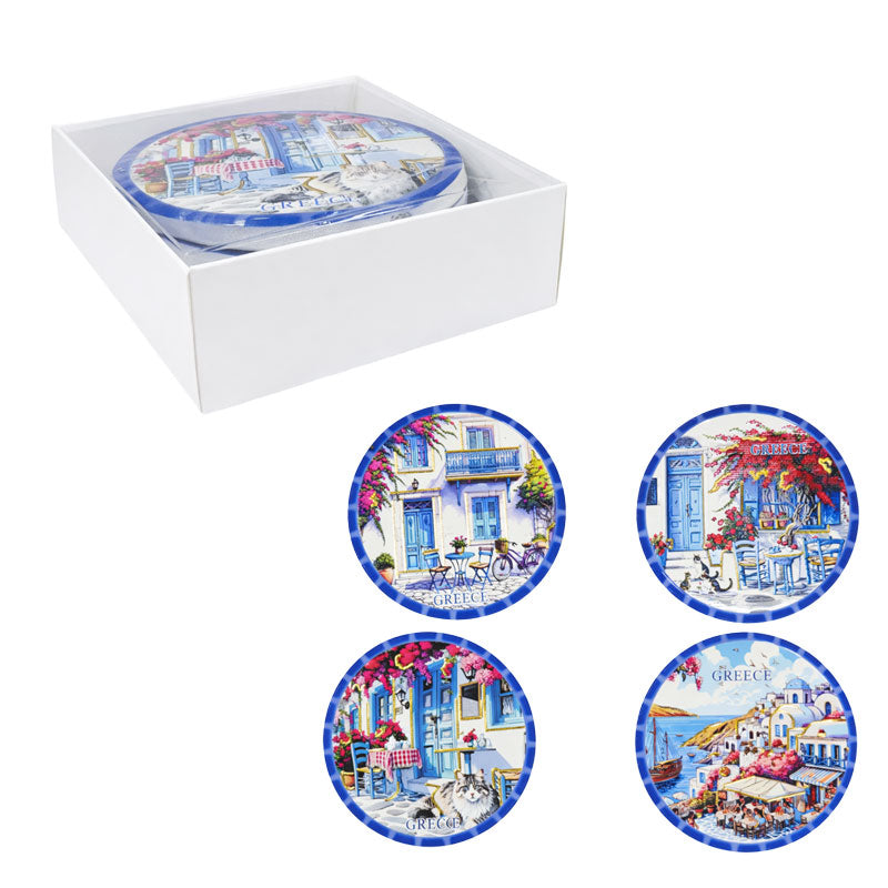 Σετ σουβέρ Greece 4τμχ - Coaster set 4pcs