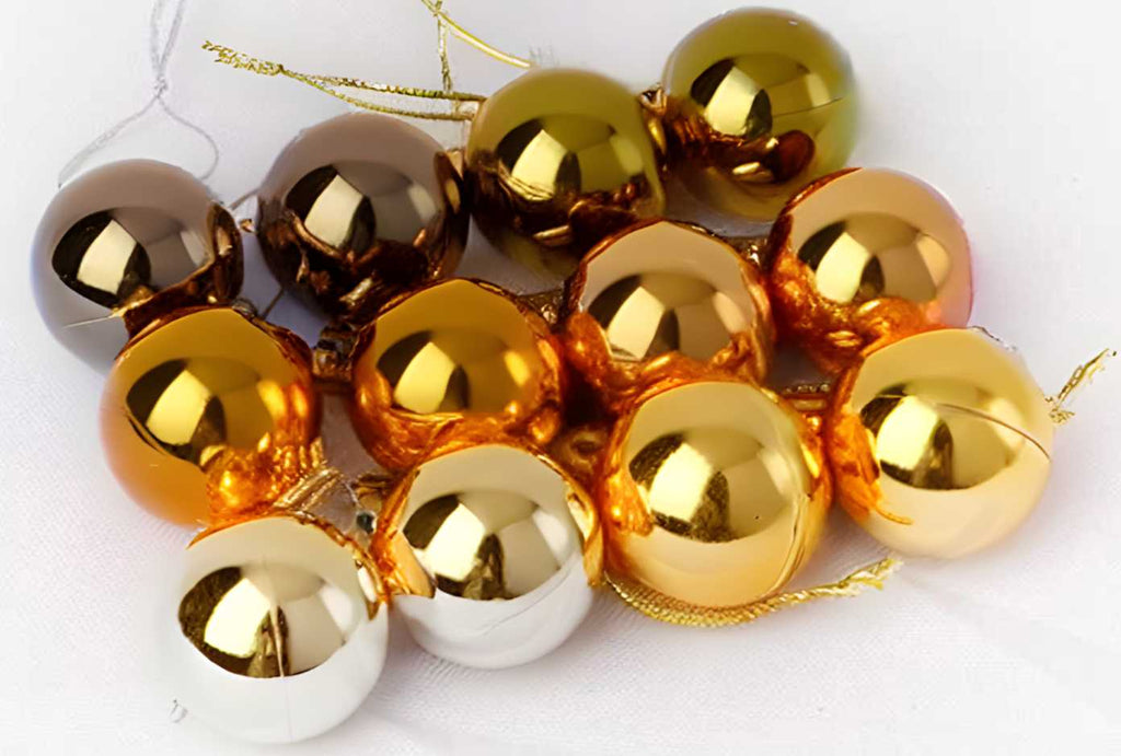 Σετ Χριστουγεννιάτικες μπάλες - 8cm - 12pcs - 326048 - Pink