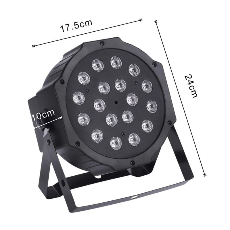 Φωτορυθμικό 18 LED -  Mini flat par light stage