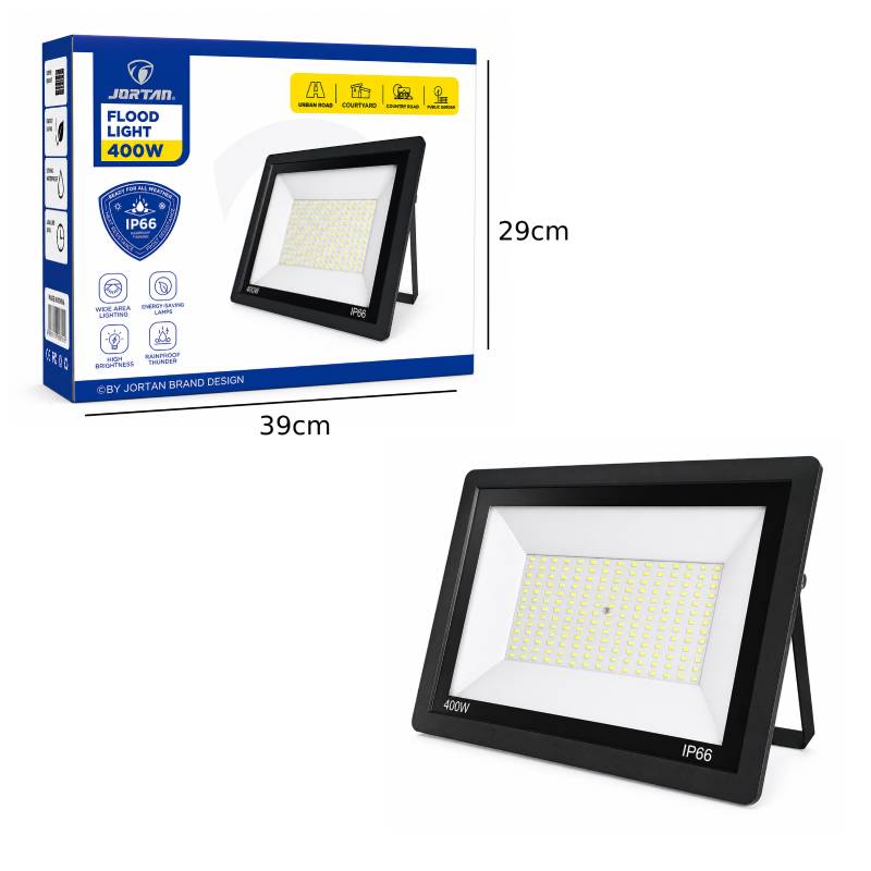 Jortan Προβολέας LED 400W Εξωτερικού Χώρου IP66 Αδιάβροχος - LED Flood Light