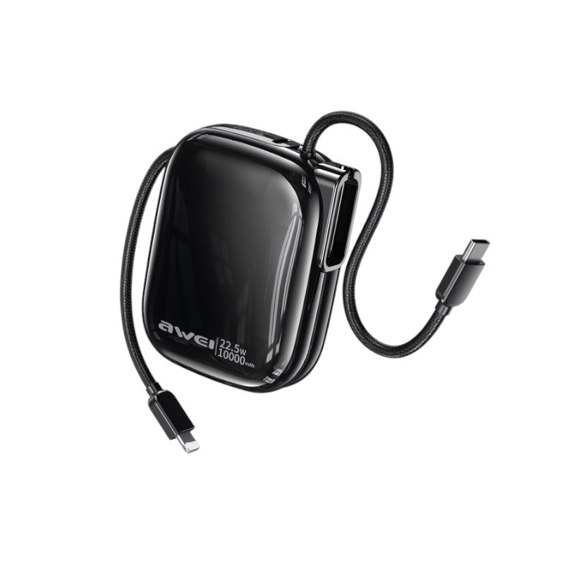 Powerbank - 2in1 - Type-C & Lightning - MH-135 - 10.000mah - 22.5W - AWEI - 027540 - Black ΕΙΔΗ ΤΕΧΝΟΛΟΓΙΑΣ>Gadgets>Αξεσουάρ smartphone