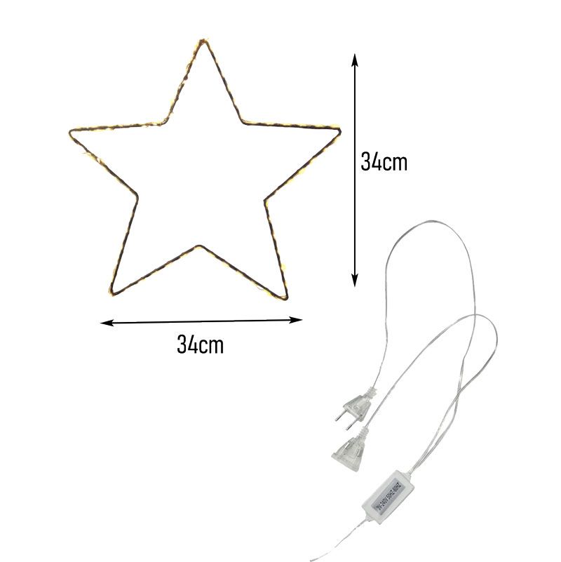 Χριστουγεννιάτικο Αστέρι Φωτιζόμενο Με LED - Christmas Light-Up Star