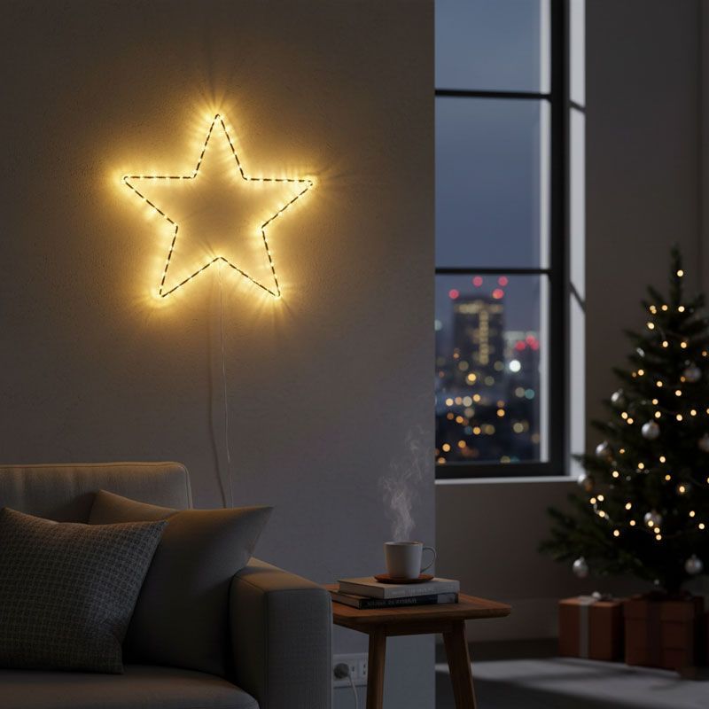 Χριστουγεννιάτικο Αστέρι Φωτιζόμενο Με LED - Christmas Light-Up Star