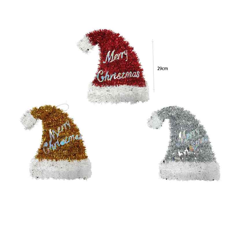 Χριστουγεννιάτικο Κρεμαστό Καπέλο “Merry Christmas” 29cm – Christmas Hat “Merry Christmas”