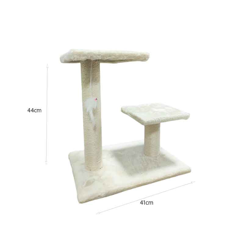 Γατόδεντρο Ονυχοδρόμιο Γάτας με 2 Επίπεδα- Cat Climbing Toy Three