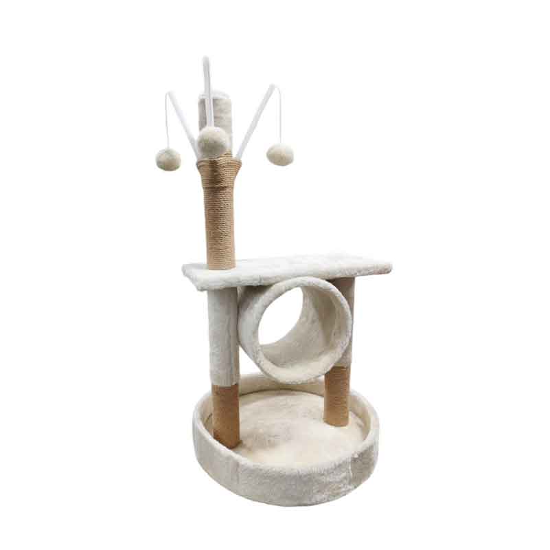 Ονυχοδρόμιο Γάτας 80cm με Παιχνίδια - Cat Tree Scratching Post 80cm with Toys