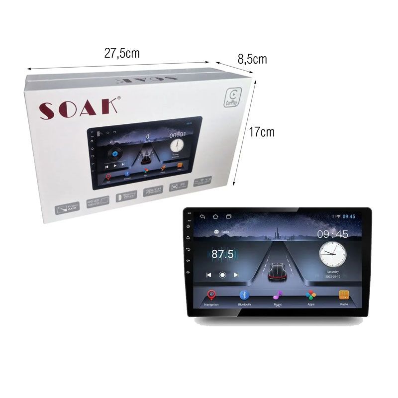SOAK Οθόνη Αυτοκινήτου 6GB 9"" 929CP - Car Multimedia Display