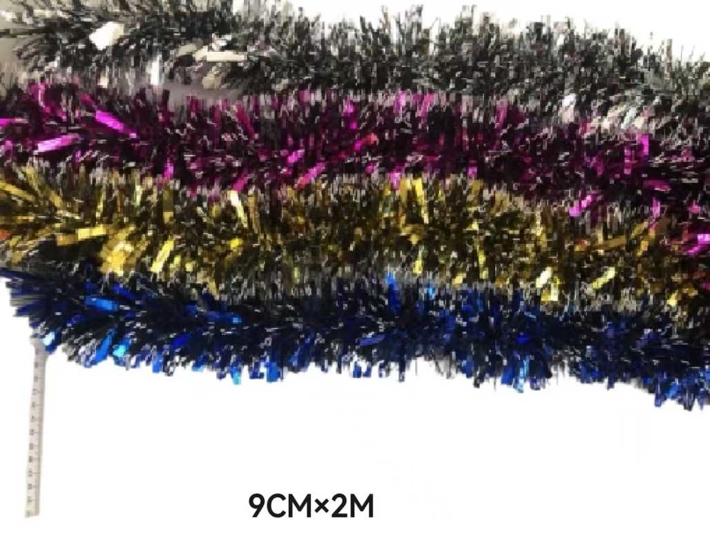 Σετ Χριστουγεννιάτικες Γιρλάντες - 10pcs - 2m*9cm - 21220 - Red