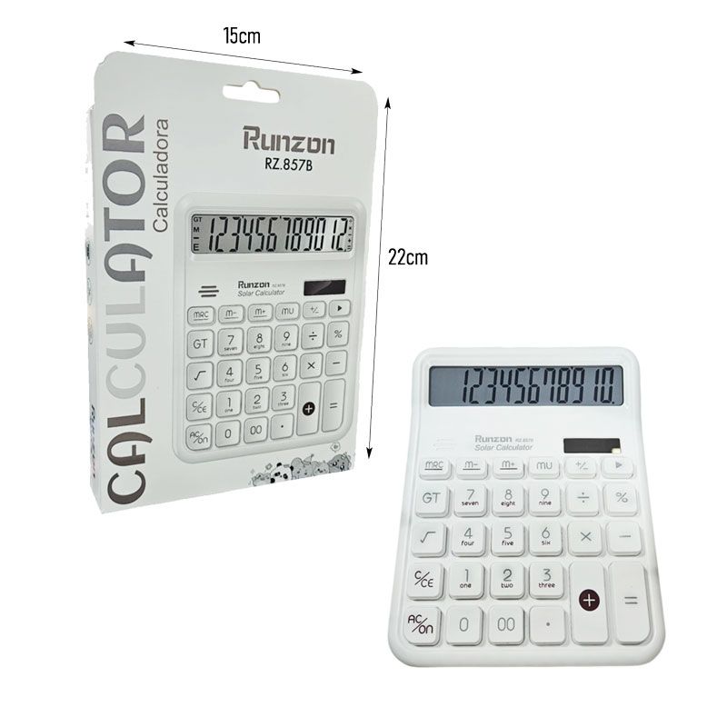 Runzon Αριθμομηχανή Γραφείου/Κομπιουτεράκι RZ-857B - Calculator