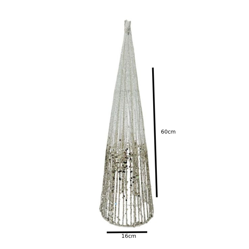 Φωτιζόμενο Χριστουγεννιάτικο Δέντρο 60cm με Θερμό Φωτισμό - Light-Up Christmas Tree with Warm White Light