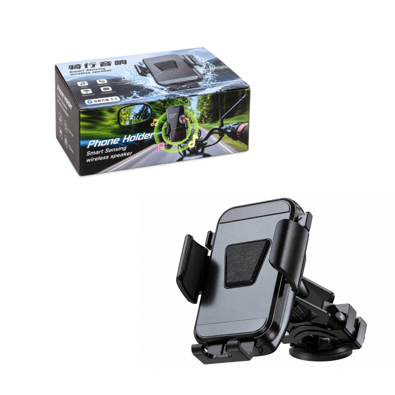 Βάση Κινητού για Μηχανή M-015 με Smart Sensor & Bluetooth Ηχείο 5W - M-015 Motorcycle Phone Holder with Smart Sensor & 5W Bluetooth Speaker