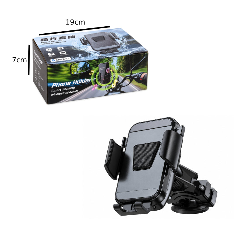 Βάση Κινητού για Μηχανή M-015 με Smart Sensor & Bluetooth Ηχείο 5W - M-015 Motorcycle Phone Holder with Smart Sensor & 5W Bluetooth Speaker