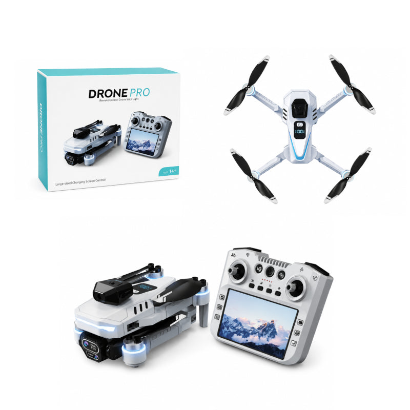 Πτυσσόμενο Drone Pro με Διπλή Κάμερα HD & Τηλεχειριστήριο με Οθόνη - Drone Pro Foldable HD Dual Camera with Screen Remote Controller
