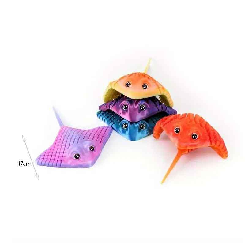 Πλαστικό Παιχνίδι Χειρός Σαλάχι 17cm - Plastic Stingray Toy