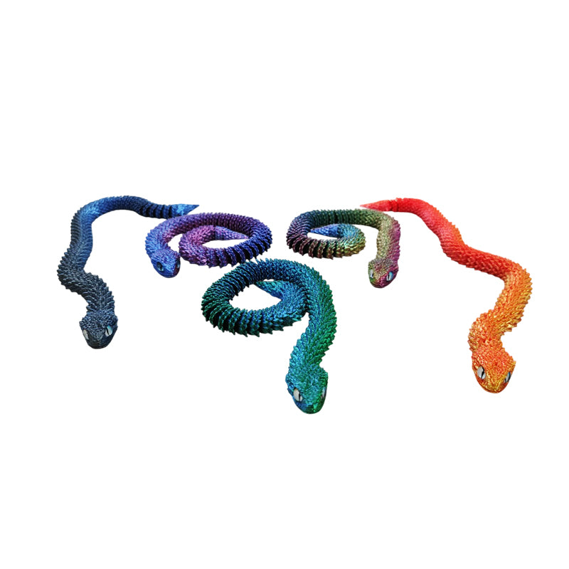Εύκαμπτο Φιδάκι 3D Printed Συλλεκτικό Παιχνίδι - Flexible 3D Printed Snake Toy Collectible