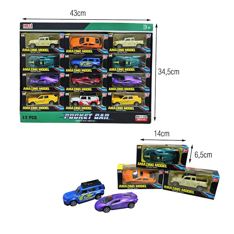 Αυτοκινητάκια 12τμχ - Toy cars 12pcs