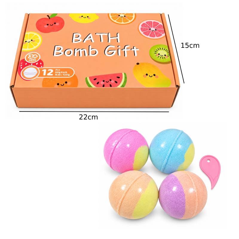Σετ Βόμβες Μπάνιου 60g σε Διάφορα Χρώματα – Bath Bomb Gift Set