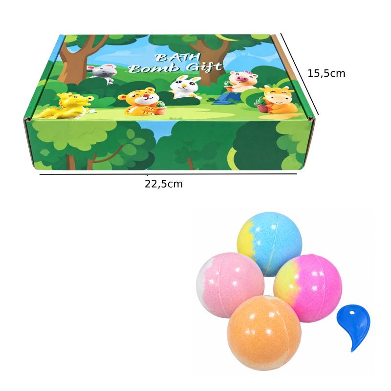 Σετ Βόμβες Μπάνιου 60g σε Διάφορα Χρώματα – Bath Bomb Gift Set