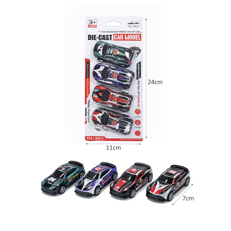 Σετ Παιδικά Μεταλλικά Αυτοκινητάκια 4τμχ – Die Cast Car Model