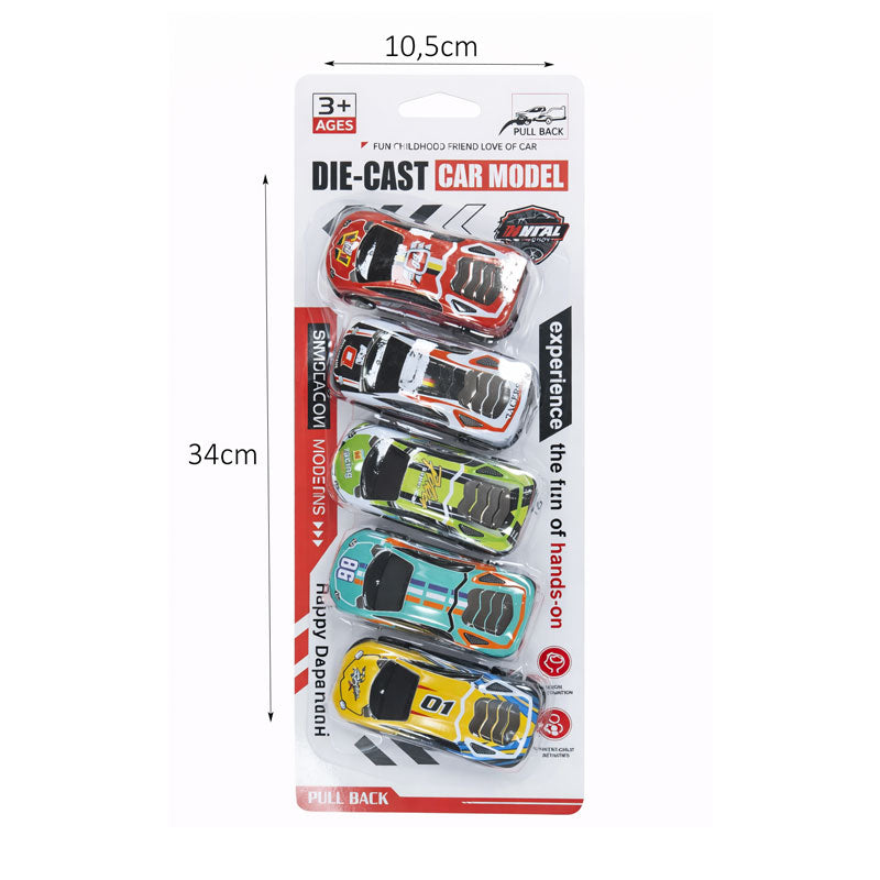 Σετ Παιδικά Μεταλλικά Αυτοκινητάκια 6τμχ – Die Cast Car Model