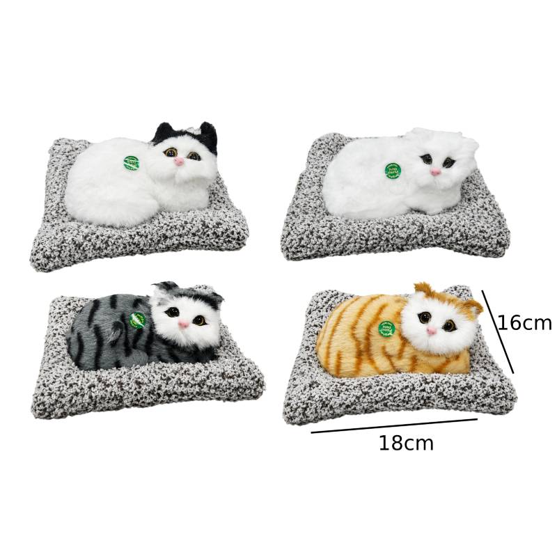 Διακοσμητική Γάτα σε Μαξιλαράκι - Decorative Cat on Cushion - Angel shopping