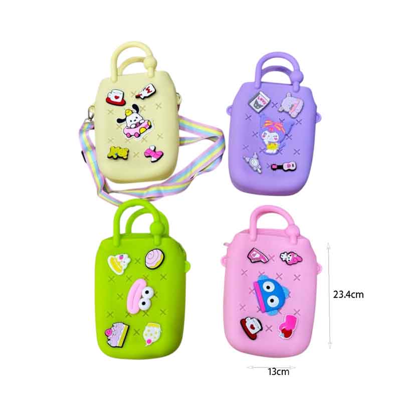 Παιδικό Τσαντάκι Σιλικόνης με Σχέδια – Kids Silicone Handbag with Charms
