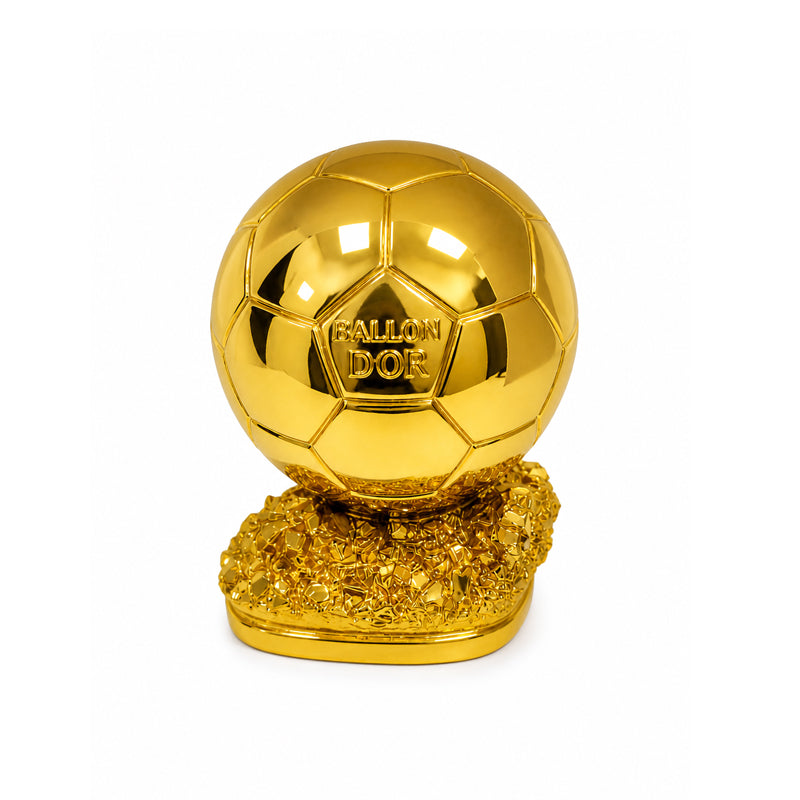 Τρόπαιο Μπάλα Ποδοσφαίρου Χρυσή σε Βάση - Golden Football Ball Trophy Ballon  on Base